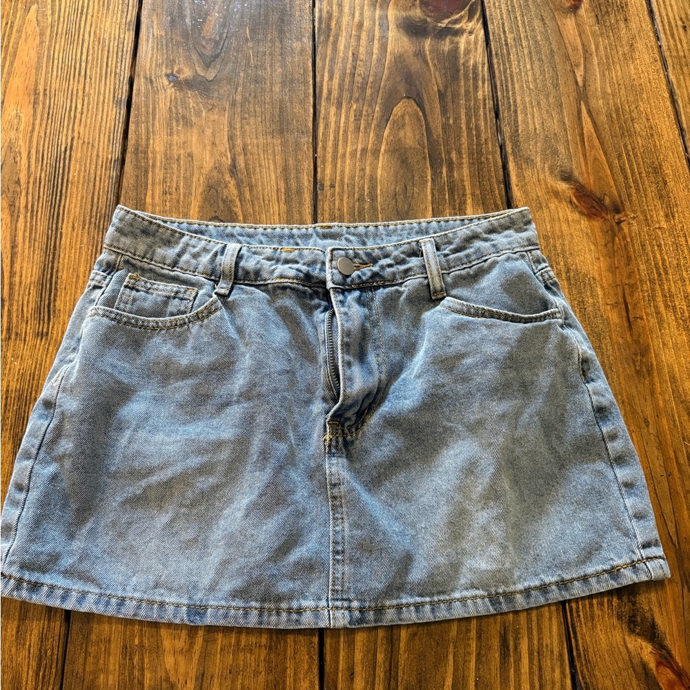 Denim Mini Skirt